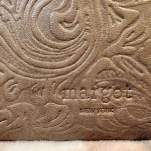 BOHO Brown Embossed Leather Wallet with Ornate Design